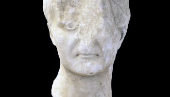 Portret rimskog cara Tiberija, Omiš – Baučići, 1. st.